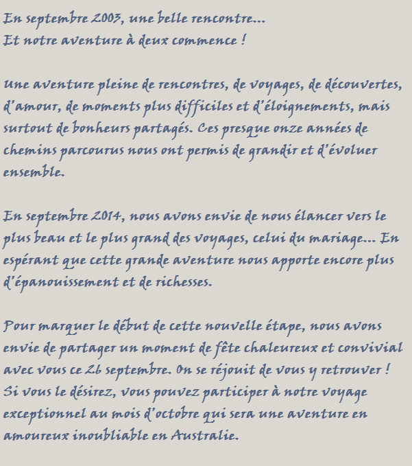 texte de bienvenue